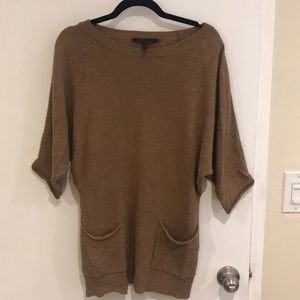 BCBGMaxAzria Tan Short Sleeved Sweater